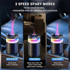 Upgraded Smart Car Air Freshener, Car & Home Diffuser, 8 Colorful Car Air Freshener Diffuser, Ambient Light,Long Lasting,Automatic Intensity,Lasts 6 Months,Fragrance Scents,Snow Fuji,Real Me Refill X2