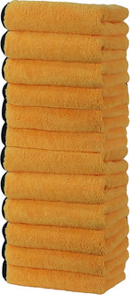 Simple Houseware Professional Grade Microfiber Towels for Car, 16" x 16", 12 Pack, 440 GSM