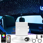 CHINLY 570pcs Starlight Headliner Kit,Twinkle Star Lights for Car Ceiling,APP Star Light Headliner Kit,Music Mode Starlights Headliner Kit,Fiber Optic Lights Star Light, (0.03in+0.04in+0.06in)*9.8ft