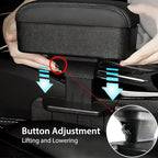 Sporacingrts Universal Car Armrest Storage Box with Cup Holder, USB & Type-C Charging Ports, Adjustable Forearm Wrist Support, Center Console Organizer for Most Vehicles