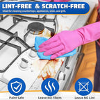 Shop Towels, 150 Pack Cleaning Rags Microfiber Towels, Bulk All-Purpose Microfiber Cleaning Cloth Lint-Free Wipe Washcloth for Commercial Garage Automotive & Housekeeping 11.5"*11.5"