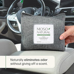 Moso Natural Charcoal Odor Absorber for Cars, 300g Bamboo Charcoal Air Purifying Bag, Unscented Odor Eliminator, Lasts Up to 2 Years, HGTV Editors’ Pick