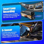 4K+1080P Dash Cam Front and Rear,Dual Dash Camera for Cars with 5.8GHz WiFi GPS,Night Vision,Mini Dash Cam with 3.59" IPS Screen,24H Parking Mode,G-Sensor,Loop Recording,64GB SD Card Included