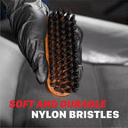 Maxshine Universal Leather & Upholstery Brush – Durable Nylon Bristles for Car Detailing – Ideal for Cleaning Seats, Carpets & Interior Surfaces – Gentle, Effective Detailing Tool