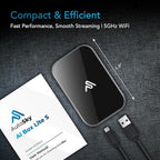AUTOSKY LITE Box S 2026 – Wireless Adapter for CarPlay & Android Auto – Powerful New Processor – Netflix & YouTube via Phone Hotspot – Stable, Easy Plug & Play