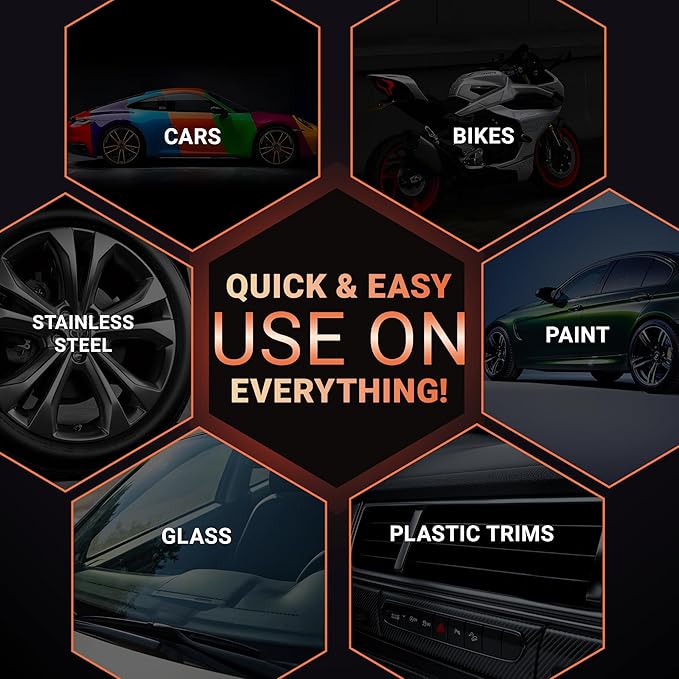 18.6oz Car Coating Spray 6-in-1 Ceramic Paint Sealant Car Wax,Gloss Shine, Extremely Hydrophobic Nano Ceramic Coating, Quick Spray & Wipe Protect Paint, Glass, Wheels, and Trim ﻿ (Pack of 2)