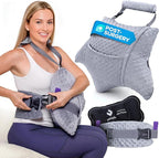 Zomaple Recovery Hysterectomy Pillow with Strap, Gel Pack & Lumbar Support – Post Abdominal Surgery Must Haves – Ideal for C-Section, Laparoscopic & Hernia Healing Comfort