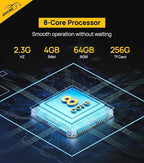 Wireless CarPlay Adapter, Android Auto Magic Box Build in Google Play, YouTube, Netflix, Live Sports and More! 4GB+64GB, 8Core Multimedia CarPlay Box with SIM, TF Card for OEM 2016 Wired CarPlay Cars