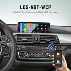 Wireless CarPlay Android Auto Adapter for BMW NBT 1 2 3 4 5 6 7 Series X1 X3 X4 X5 X6 2012–2016 Retrofit Decoder Support Mirrorlink, Rear Camera and OEM Car Functions