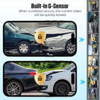 Dash Cam Front and Rear, 4K+1080P Dash Camera with 1.97" Display - Dashcam with 5GHz Wi-Fi APP Control 64GB Card 24H Parking Mode Night Vision Loop Recording WDR 170° Wide Angle G-Sensor Max 256GB