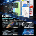2-in-1 Wireless CarPlay & Android Auto Adapter (2026 Upgraded WiFi 6-BT 5.4) Wired to Wireless Converter | Multi-User Seamless Connection | Easy Setup-Plug & Play | Auto Reconnect | Cars from 2015+