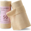 Jessy Home 2 Roll Reusable Paper Towels,100 Sheets Tear Away Microfiber Cleaning Cloth, Lint Free Cleaning Rags for Kitchen, Dishcloth,Household Cleaning Supplies