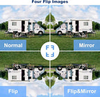Wireless Backup Camera for Trucks, RV Backup Camera Wireless with 7" HD Monitor, 4 Channels Split Screen, BSD Alert, 984ft Signal Range, IP69K Waterproof IR Night Vision Wide Angle, DIY Guide Lines