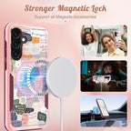 for Samsung Galaxy A36 5G Phone Case - Compatible with MagSafe Women Girls Cute Magnetic Protective Cover Girly Kawaii Unique Heavy Duty Shockproof Design for Samsung A36 5G Cases 6.7"