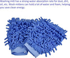 M METERXITY Microfiber Wash Mitt - Chenille Reusable Gloves for Cleaning, Scratch-Free, Apply to Kitchen House Cleaning