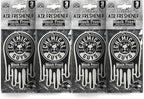 Chemical Guys Car Fresheners, Hanging Air Freshener, Black Frost Scent 12 Pack, Great for Cars, Trucks, SUVs, RVs, Home, Garage, Workspace, Dorm Room & More (4 x 3 Packs)