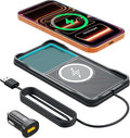 Wireless Car Charger,LANSEMKU Car Wireless Chargers Charging pad Non Slip 15w Fast Charger for Car Wireless Phone Charger for iPhone 16/15/14/13/12 Pro Max,Samsung for Android (Black-100cm Cable)