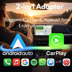 C-Pro [Native USB-A] Wireless CarPlay & Android Auto Adapter – Dual-Phone Memory (Couples), Zinc Alloy, 5GHz WiFi – Direct Plug for Standard Ports