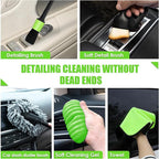 Viewsun 30pcs Car Cleaning Kit, Car Interior Detailing Kit with High Power Handheld Vacuum, Detailing Brush Set, Windshield Cleaner, Cleaning Gel, Complete Auto Accessories for Men, Women