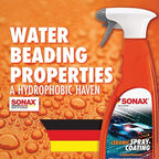 SONAX Ceramic Spray Coating 257400 | Durable Ceramic Technology for High Gloss & Protection | Hydrophobic for All Paint Surfaces | Easy to Apply | Long Lasting Shine & Water Repellent Finish | 750ml