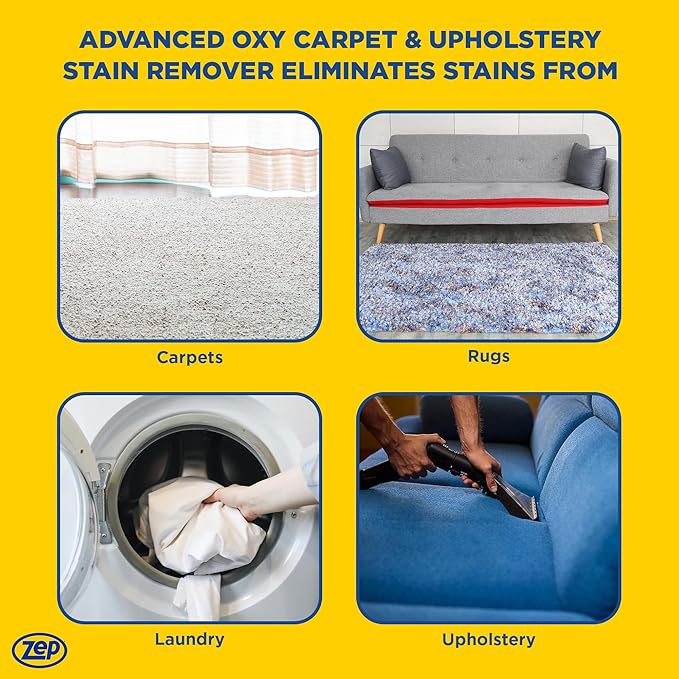 Zep ZUOXSR32 Advanced Oxy Carpet and Upholstery Stain Remover 32 Fl Oz, Pack of 1