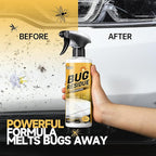 Bug Remover for Cars Exterior - Tree Sap Remover for Car, Quickly Dissolves Bird Poop, Water Spots, Resin & Grease - Safe on Paint, Glass, Chrome & Rubber, Microfiber Towel for Easy Cleaning, 16 fl oz