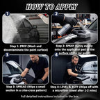 AirTighT Advanced Graphene Ceramic Coating 200ml AT-GX Nano Protectant Long-Lasting High Gloss Waterproof Professional DIY Car Paint Care Kit for Cars