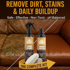 Leather Cleaner and Conditioner Kit – 4-Piece Set with Best Leather Cleaner for Couches, Sofas, Chairs, Furniture, and Car Interiors