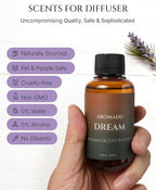 AROMADD Dream Diffuser Oil Inspired by Luxury Hotel Scent 3.38 Fl Oz (100ml), Aroma Diffuser & Hotel Fragrance Diffuser Oil, Essential Oil Diffuser for Aromatherapy, Long-Lasting