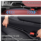 2PCS Car Seat Gap Filler Organizer,Soft Car Gap Filler Organizer for Filling Gaps with Storage Slots,Versatile Cars Seat Gaps Fillers Strip Cars Interior Accessories