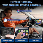 Wireless CarPlay & Android Auto Adapter 2-in-1, Convert Wired to Wireless, Plug & Play CarPlay Dongle, Auto-Connect, No Delay, USB A/Type-C Mini Size Car Play Adapter for Apple iPhone/Android