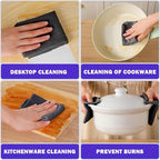 Puomue 55 Pack Microfiber Cleaning Cloth Roll, Tear Away Reusable Towels, 11" X 9", Ultra Absorbent & Lint Free Microfiber Cloth for Cleaning Cars, Kitchen, Window, Home and Shop, Black