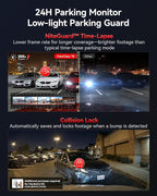 REDTIGER ViewClear 70 4K+2.5K Dash Cam Front and Rear, 8MP STARVIS 2 IMX678 Sensor, Dual HDR Hyper Night Clarity, 5.8GHz WiFi 6, 30MB/S Fast Download, Dash Camera with 24H Parking Monitor