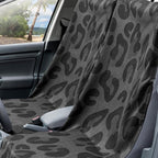 Hahafelt 1 Pack Car Seat Towel Covers with Storage Bag, 63 x 32 Inch Universal Non Slip Waterproof Sweat Protector for Car Truck, Gym Swimming Running, Machine Washable (Black Leopard Print)