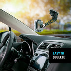 Nite IZE Steelie Squeeze Windshield Kit - Universal Windshield Magnetic Car Mount Holder