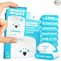 Impossibly Compact Travel Flushable Wipes - 99.5% Water and Aloe - Safe for Sensitive Skin & Hypoallergenic - Travel Essentials for Adults, Kids & Babycare, Unscented, 8 Pack 48 Wipes