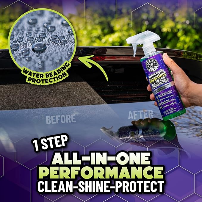 Chemical Guys Raging Rhino Waterless Car Wash And Quick Detailer Spray, No Rinse Exterior Cleaner For Paint, Glass, Wheels, Plastic, And Chrome, Spray And Wipe Shine, 20 Fl Oz