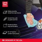 Griot's Garage PFM Edgeless Detailing Towels for Car Cleaning and Detailing, Scratch-Free, Machine-Washable, Small, 16” x 9”, Set of 3, 55527