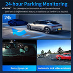 4 Channel Dash Cam 360° View, 2K Front and Rear Inside, Left Right Dash Camera for Cars, 8 IR Lamps Night Vision, 5G WiFi & APP Control, G-Sensor, Parking Mode, with a Free 64GB SD Card