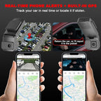 4G LTE Dash Cam with Live Streaming, Car Vandalism Surveillance Security Camera with Dual 155° Front & 180° Inside Camera, GPS Tracking, Radar Detect, G-Sensor, OBD II, 24/7 Parking Monitor