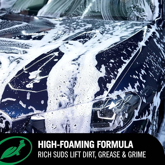 Turtle Wax Zip Wax Car Shampoo 2.5L - Dissolves Tough Stains & Soils with Streak Free Rinsing - Dual Action Concentrated Car Wash & Carnauba Car Wax - Easy to Use, Wash, Rinse & Dry for a Showroom Shine