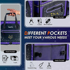 SugarFox Car Trunk Organizer | Foldable, Waterproof | Trunk Organizer for SUV/Cars | Car Organizers & Storage - Car Accessories for Women -M004 (Purple With Ice Pack, X-Large)