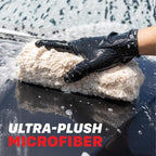 Maxshine Universal Ultra-Plush Microfiber Car Wash Sponge – Super Absorbent, Ultra-Soft Wash Pad for Scratch-Free Car Washing – Reusable Sponge for Auto Detailing, Car Care & Professional Cleaning