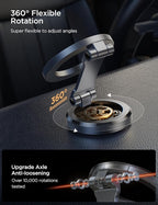 JOYROOM Fits iPhone 16/16 Pro Max MagSafe Car Mount, [All Metal & 360° Adjustment] Magnetic Phone Holder for Car with N55 Strong Magnets, Car Mount for iPhone 16 15 14 13 12 & MagSafe Case, Space Gray