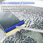 Wontolf 62'' Car Wash Brush with Long Handle, Scratch-Free Soft Bristles Sturdy Car Wash Mop Kit, Complete Car Cleaning Brush Kit Wash Mitt Towel Windshield Squeegee Wheel Tire Brush for Car Truck RV