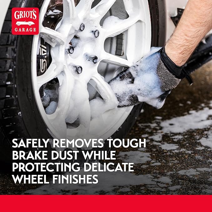 Griot's Garage Microfiber Wheel Wash Mitts, Scratch-Free Cleaning for All Wheel Surfaces, 11820, Set of 2