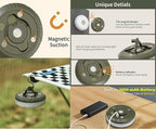 2-Pack Camping String Lights | Rechargeable 4 in 1 Quick Storage 32.8FT Tent Lights with 8 Modes | Hanging Waterproof LED Lamp for Outdoor Patio Garden Party | Christmas Holiday Decor - Camping Gear