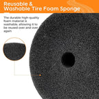 Flow Tire Shine Applicator, Reusable Car Tire Dressing Applicator, No-Drip Tire Applicator Works with All Tire Shine & Gels