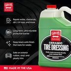Griot's Garage Ceramic Tire Dressing Coating for Car Detailing, Safe for Rubber, Vinyl, and Plastic Trim on Cars, Trucks, SUVs, Motorcycles, and RVs, 10856, One Gallon