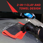 Maxshine Magic Clay Bar Towel 2.0 - Fine Grade for Car Clay Bar Auto Detailing - Removes Surface Contaminants from Paintwork, Glass, Plastic, & Metal Surfaces (Fine Grade)